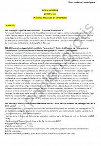 Paniere di Storia moderna - Aperte - Scienze del turismo - eCampus