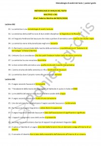 Paniere di Metodologie di analisi del testo - Multiple 2024 - Lams - eCampus