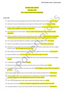 Paniere di Filosofia della mente - Multiple - Metodologie psicopedagogiche - eCampus