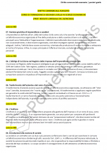 Paniere di Diritto commerciale avanzato - Aperte 2024 - Corso di formazione - eCampus
