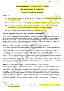 Paniere di Educazione alla salute alla prevenzione e all'igiene - Completo - Scienze dell'educazione