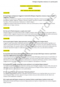 Paniere di Filologia e linguistica romanza 1-2 - Aperte - Lingue e culture europee - eCampus