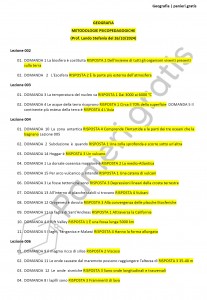 Paniere di Geografia - Multiple - Master Metodologie psicopedagogiche - eCampus
