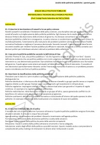 Paniere di Analisi delle politiche pubbliche - Completo - Metodologie e tecniche della ricerca