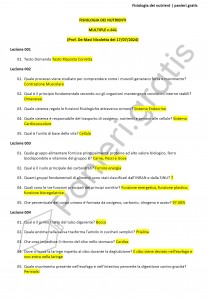Paniere di Fisiologia dei nutrienti - Multiple 2024 - Scienze dell'esercizio fisico - eCampus