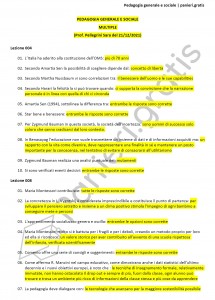 Paniere di Pedagogia generale e sociale - Multiple - Scienze e tecniche psicologiche - eCampus