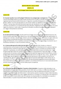 Paniere di Diritto privato e dello sport - Aperte - Mungari - Scienze motorie - eCampus