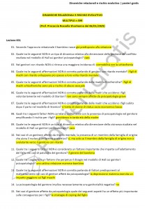 Paniere di Dinamiche relazionali e rischio evolutivo - Multiple - Procaccia - Psicologia - eCampus