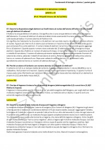 Paniere di Fondamenti di biologia e chimica - Aperte - 2021 - eCampus