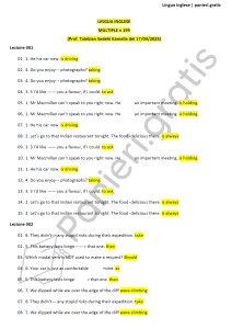 Paniere di Lingua inglese - Multiple - Talebian - Economia - eCampus