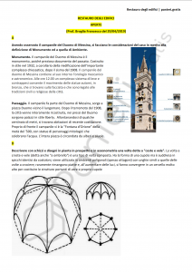 Paniere di Restauro degli edifici - Aperte - Ingegneria civile e ambientale - eCampus
