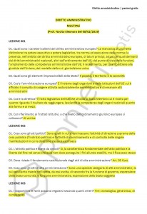 Paniere di Diritto amministrativo - Multiple - Master A46 - eCampus