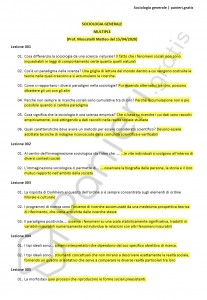 Paniere di Sociologia generale - Multiple - Scienze politiche e sociali - eCampus