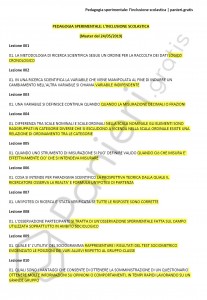 Paniere di Pedagogia sperimentale: l’inclusione scolastica - Master DSA - eCampus
