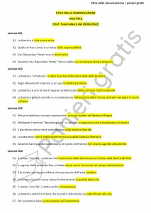 Paniere di Etica della comunicazione - Multiple - Scienze e tecniche psicologiche - eCampus