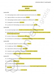 Paniere di Letteratura latina 2 - Master - eCampus