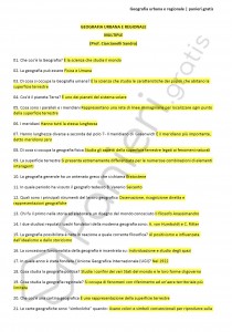 Paniere di Geografia urbana e regionale - Multiple - eCampus