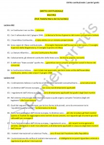 Paniere di Diritto costituzionale - Multiple - 2021 - Servizi giuridici - eCampus