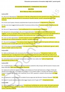 Paniere di Educazione permanente e formazione degli adulti - Multiple - eCampus