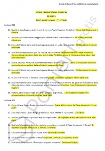 Paniere di Storia delle dottrine politiche - Multiple - Scienze politiche - eCampus