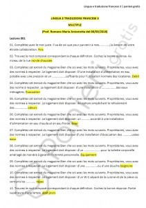 Paniere di Lingua e traduzione francese 3 - Multiple - eCampus