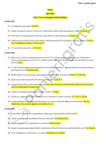 Paniere di Fisica - Multiple - Ingegneria industriale - eCampus
