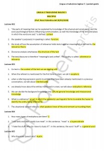 Paniere di Lingua e traduzione inglese 5 - Multiple - eCampus