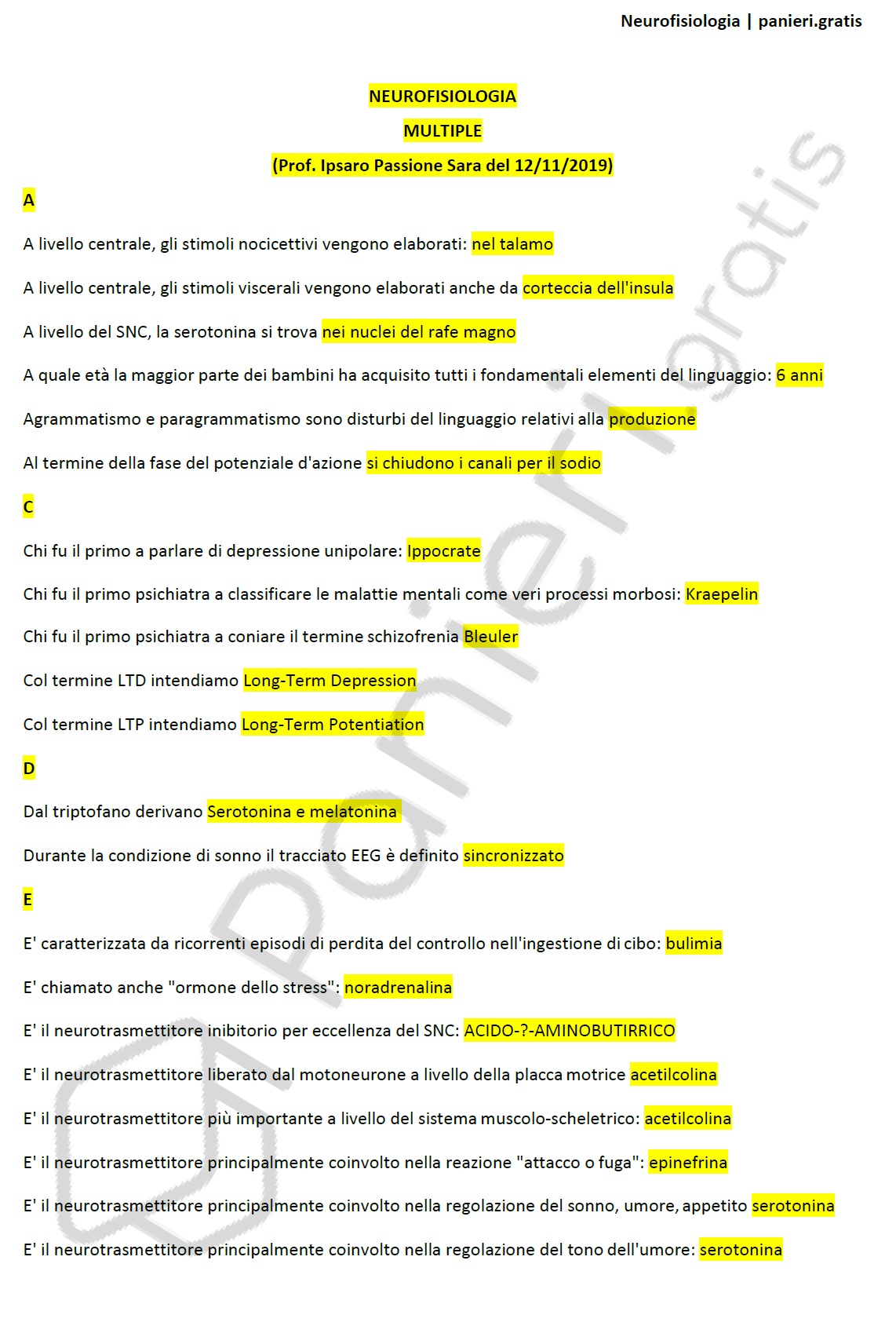 Scienze E Tecniche Psicologiche 2019 2020