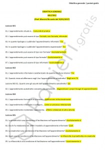 Paniere di Didattica generale - Multiple - Scienze pedagogiche - eCampus