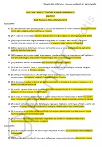 Paniere di Filologia delle letterature romanze medievali b - Multiple - eCampus