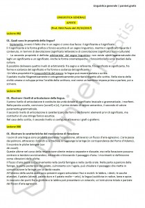 Paniere di Linguistica generale - Aperte - Lingue e lett. straniere - eCampus