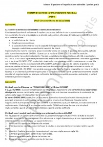 Paniere di I sistemi di gestione e l'organizzazione aziendale - Aperte - eCampus