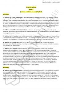 Paniere di Genetica medica - Aperte - Scienze biologiche - eCampus