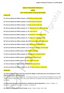 Paniere di Lingua e traduzione francese 1A - Aperte - eCampus