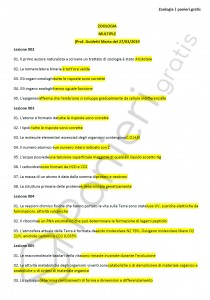 Paniere di Zoologia - Multiple - Scienze biologiche - eCampus