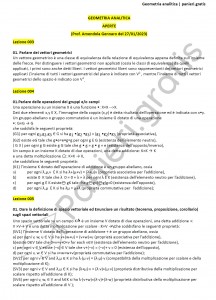 Paniere di Geometria analitica - Aperte - Ingegneria civile e ambientale - eCampus