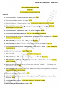 Paniere di Lingua e traduzione inglese 4 - Multiple - eCampus