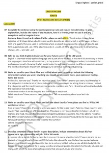 Paniere di Lingua inglese - Aperte - Scienze dell'educazione - eCampus