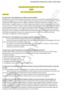 Paniere di Psicologia dello sviluppo tipico e atipico - Aperte - Scienze psicologiche - eCampus