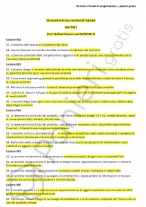 Paniere di Tecniche virtuali di progettazione - Multiple - Ingegneria industriale - eCampus