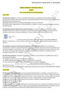 Paniere di Chimica generale e organica (mod. 1) - Aperte - Scienze biologiche - eCampus