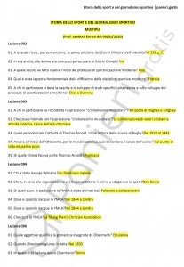 Paniere di Storia dello sport e del giornalismo sportivo - Multiple - Scienze motorie - eCampus