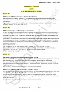 Paniere di Matematica e statistica - Aperte - Scienze biologiche - eCampus
