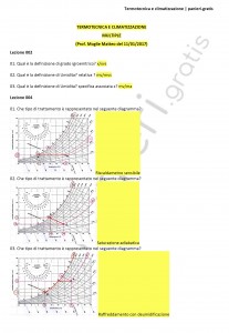 Paniere di Termotecnica e climatizzazione - Multiple - Ingegneria industriale - eCampus