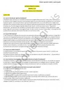 Paniere di Sistemi operativi mobili - Aperte - Ingegneria informatica - eCampus