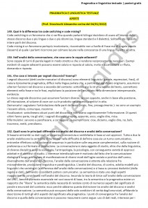 Paniere di Pragmatica e linguistica testuale - Aperte - Filologia moderna - eCampus