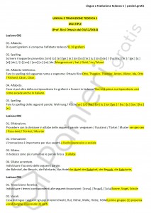 Paniere di Lingua e traduzione tedesca 1 - Multiple - Lingue e letterature straniere