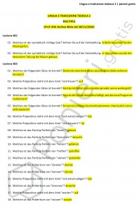 Paniere di Lingua e traduzione tedesca 2 - Multiple - Lingue e letterature straniere