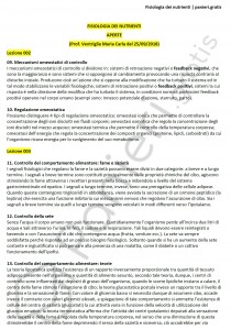 Paniere di Fisiologia dei nutrienti - Aperte - Scienze dell'esercizio fisico per il benessere