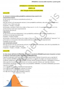 Paniere di Affidabilità e sicurezza delle macchine - Aperte - Ingegneria industriale